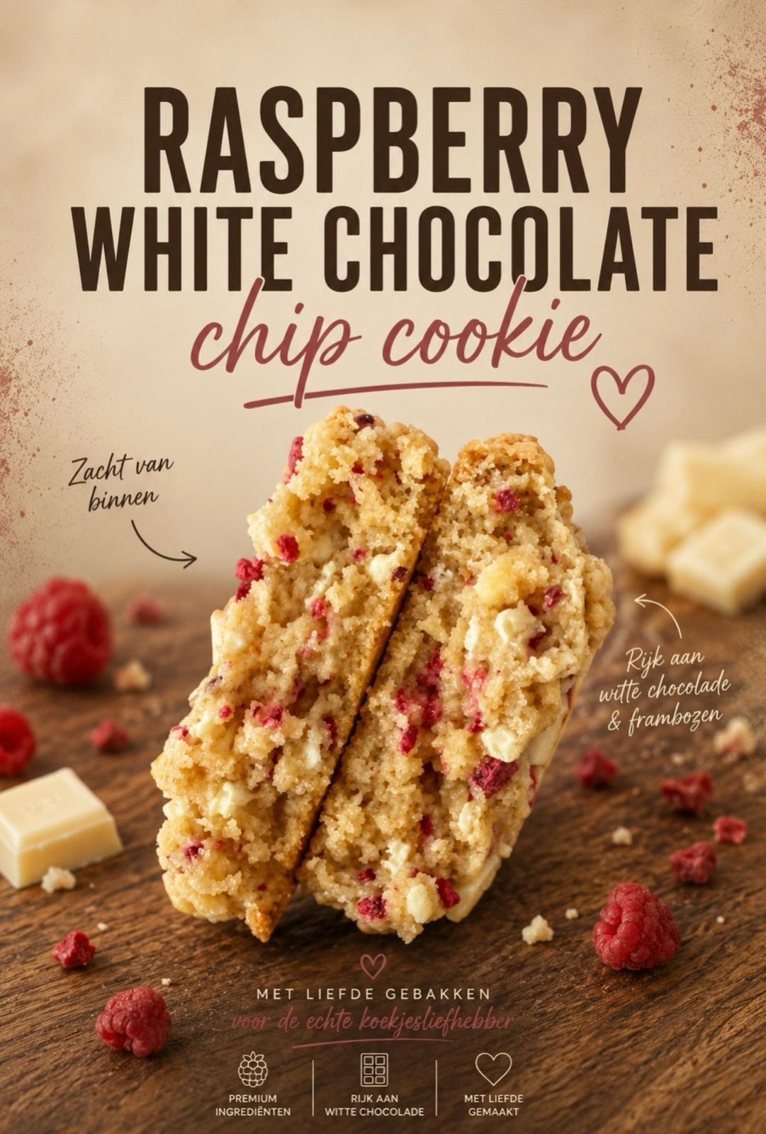 š Raspberry White Chocolate Chip Cookie