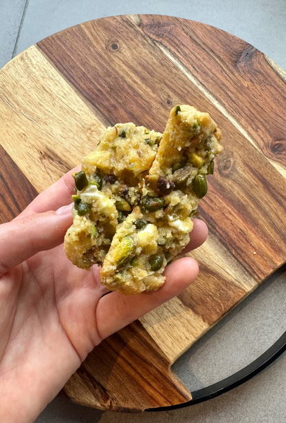 Pistachio White Chocolate Chip Cookie