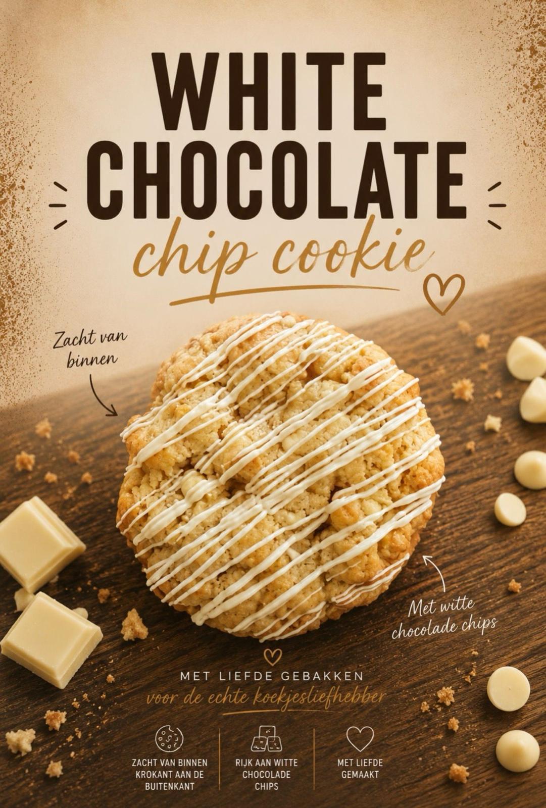 🤍 White Chocolate Chip Cookie